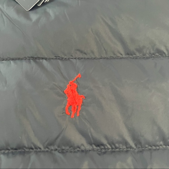 Polo Ralph Lauren Pony Full Zip Down Packable Jacket Men's Aviator Navy - Picture 8 of 14